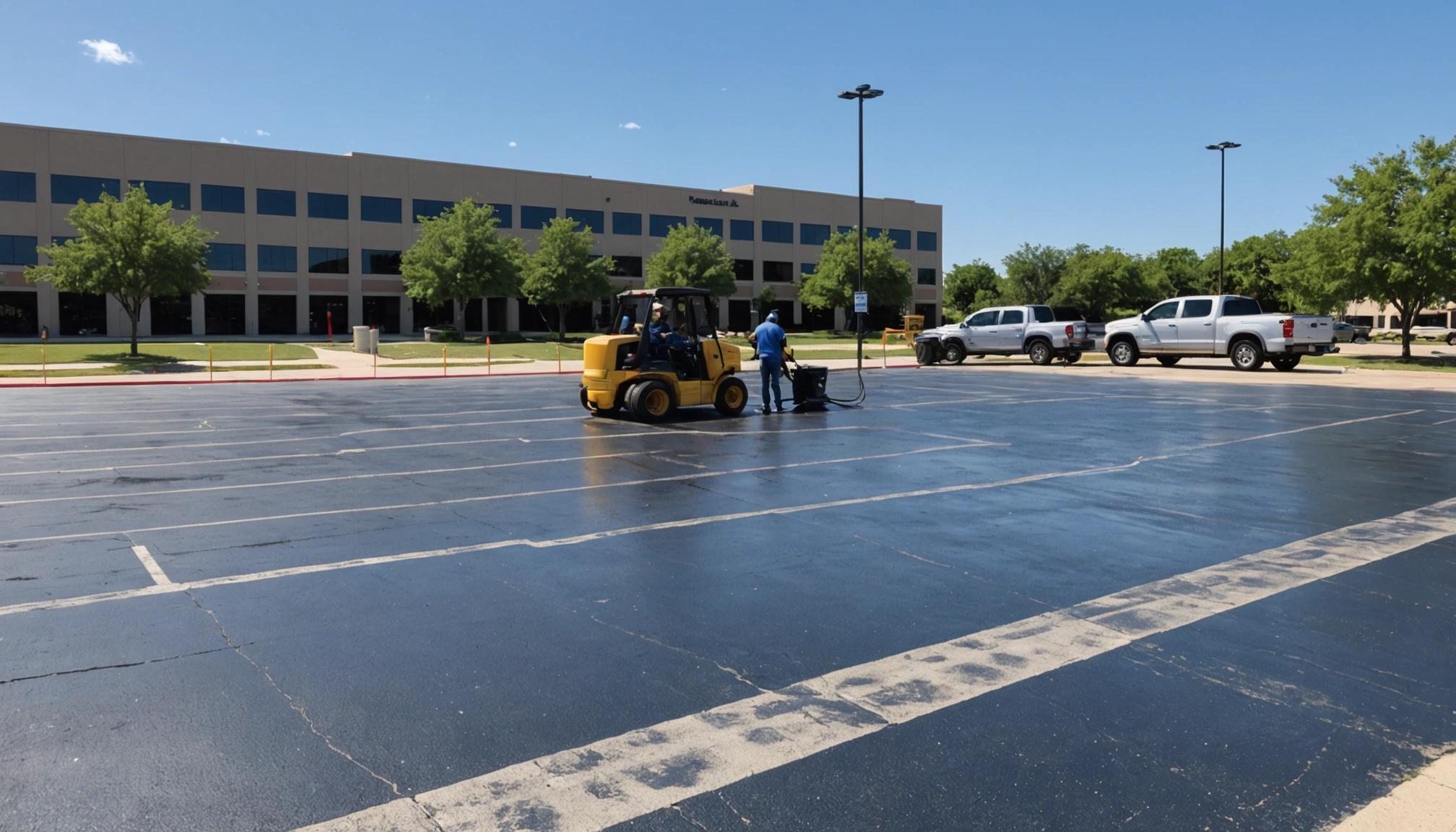 regular parking lot washing benefits - JR4U Pressure Washing